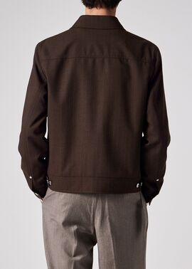 クラシックチョークストライプ ジップフロント ブルゾン ｜ポール・スミス