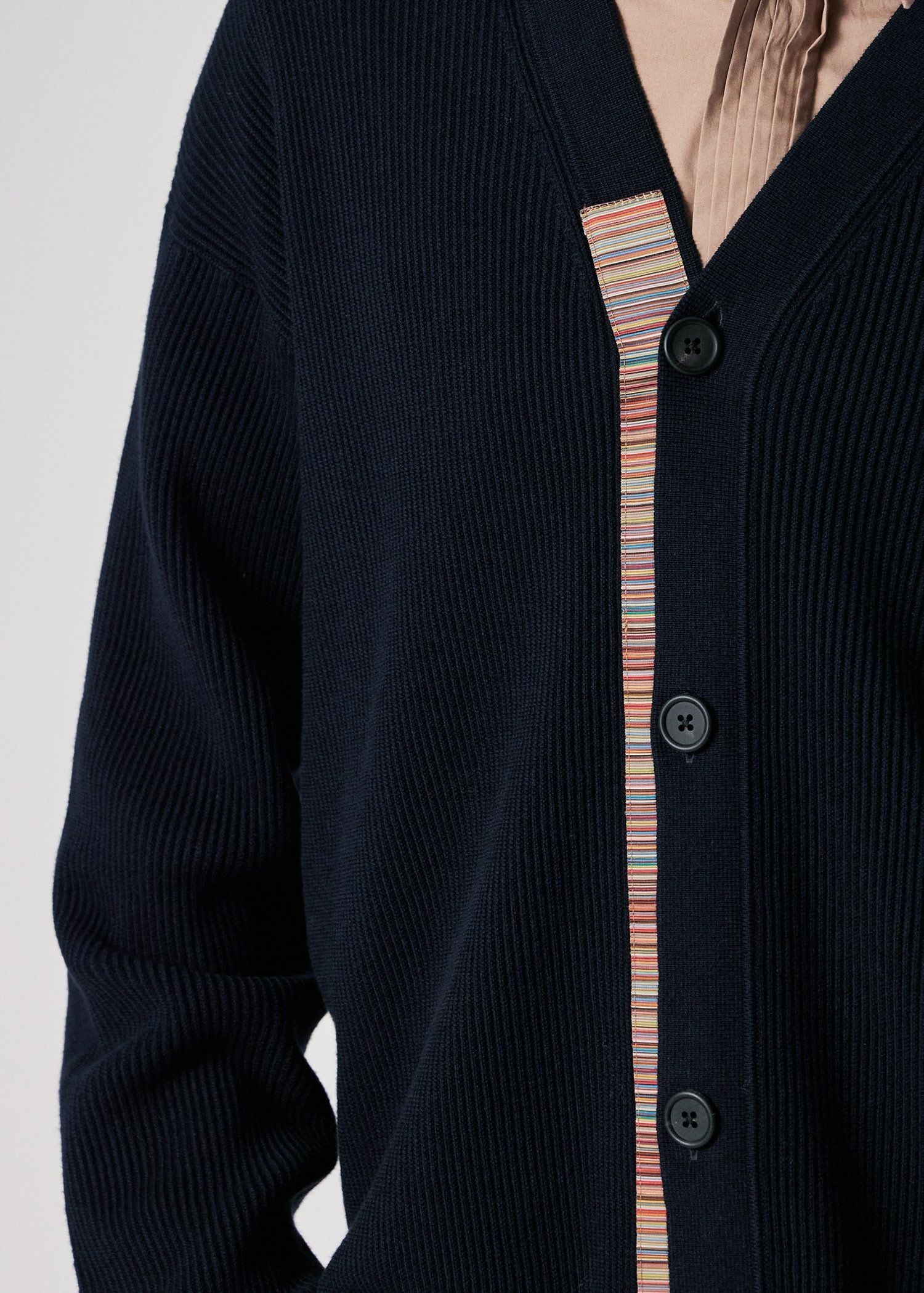 シグネチャーストライプテープ カーディガン