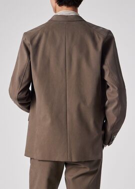 ソリッドコットン 4B ジャケット（ブラウン） ｜ポール・スミス