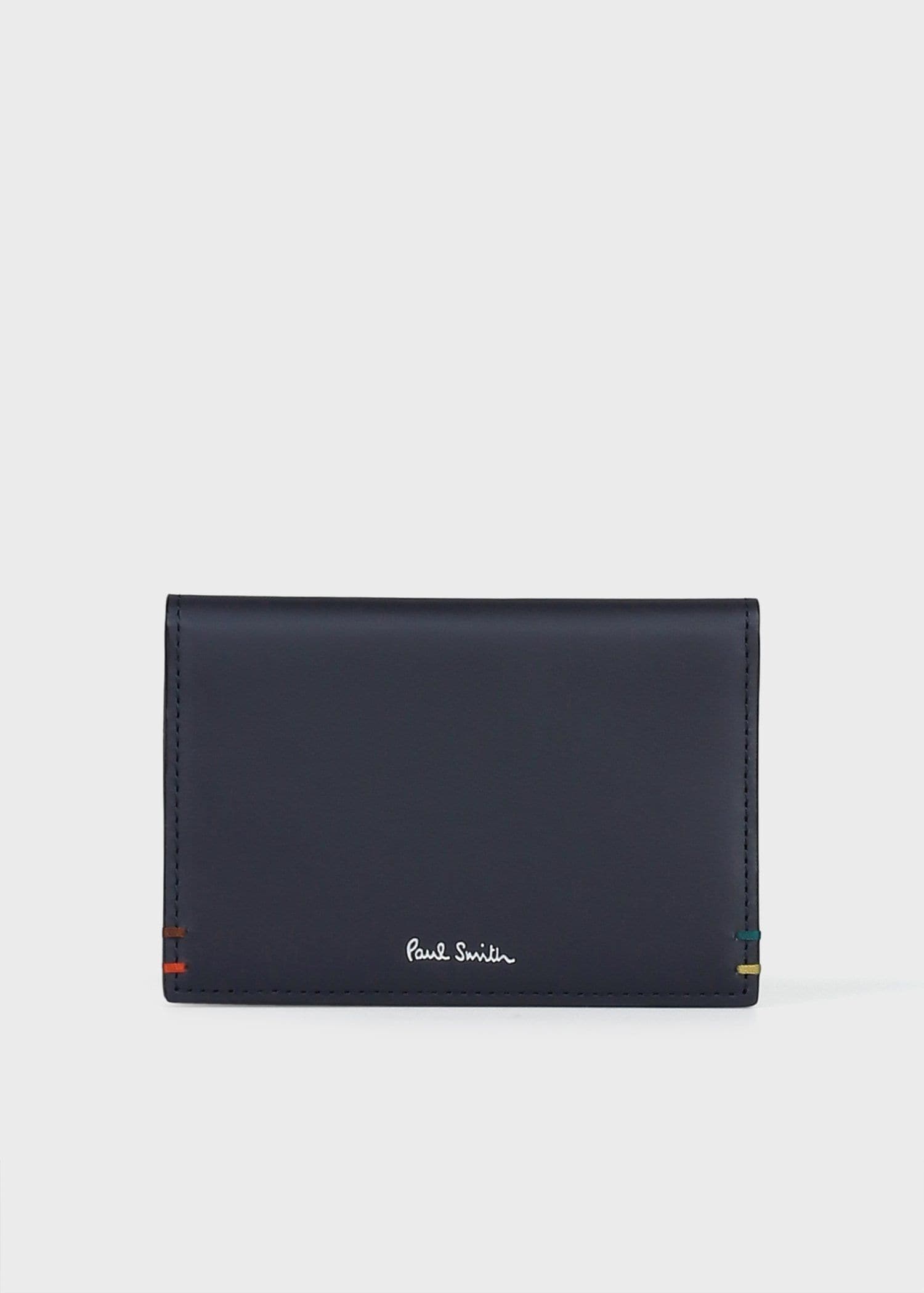 ハイライトステッチ パスケース（ネイビー） ｜ポール・スミス