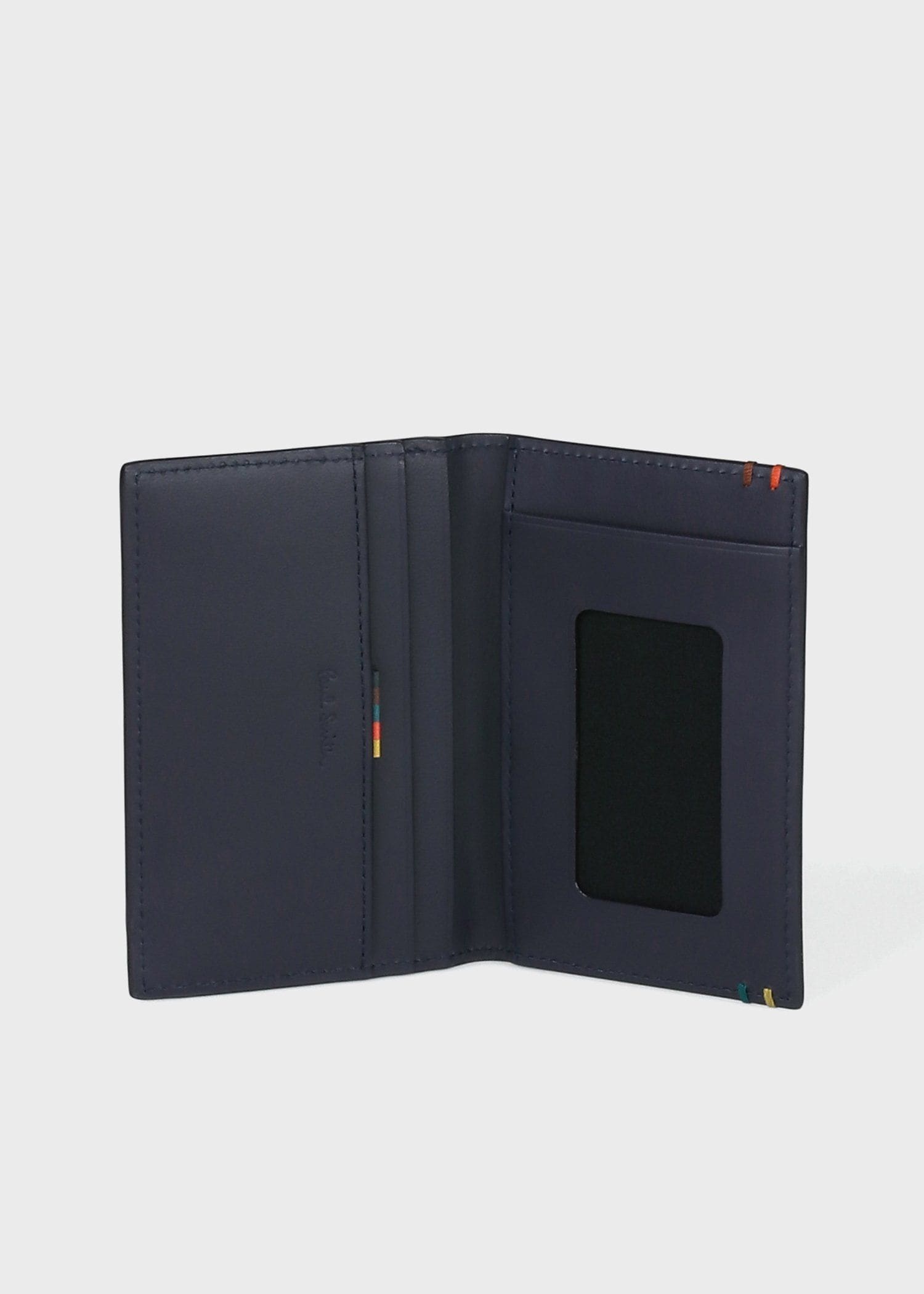 ハイライトステッチ パスケース（ネイビー） ｜ポール・スミス