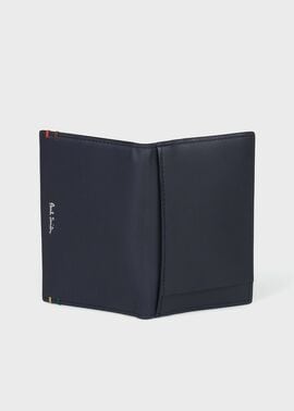 ハイライトステッチ パスケース（ネイビー） ｜ポール・スミス