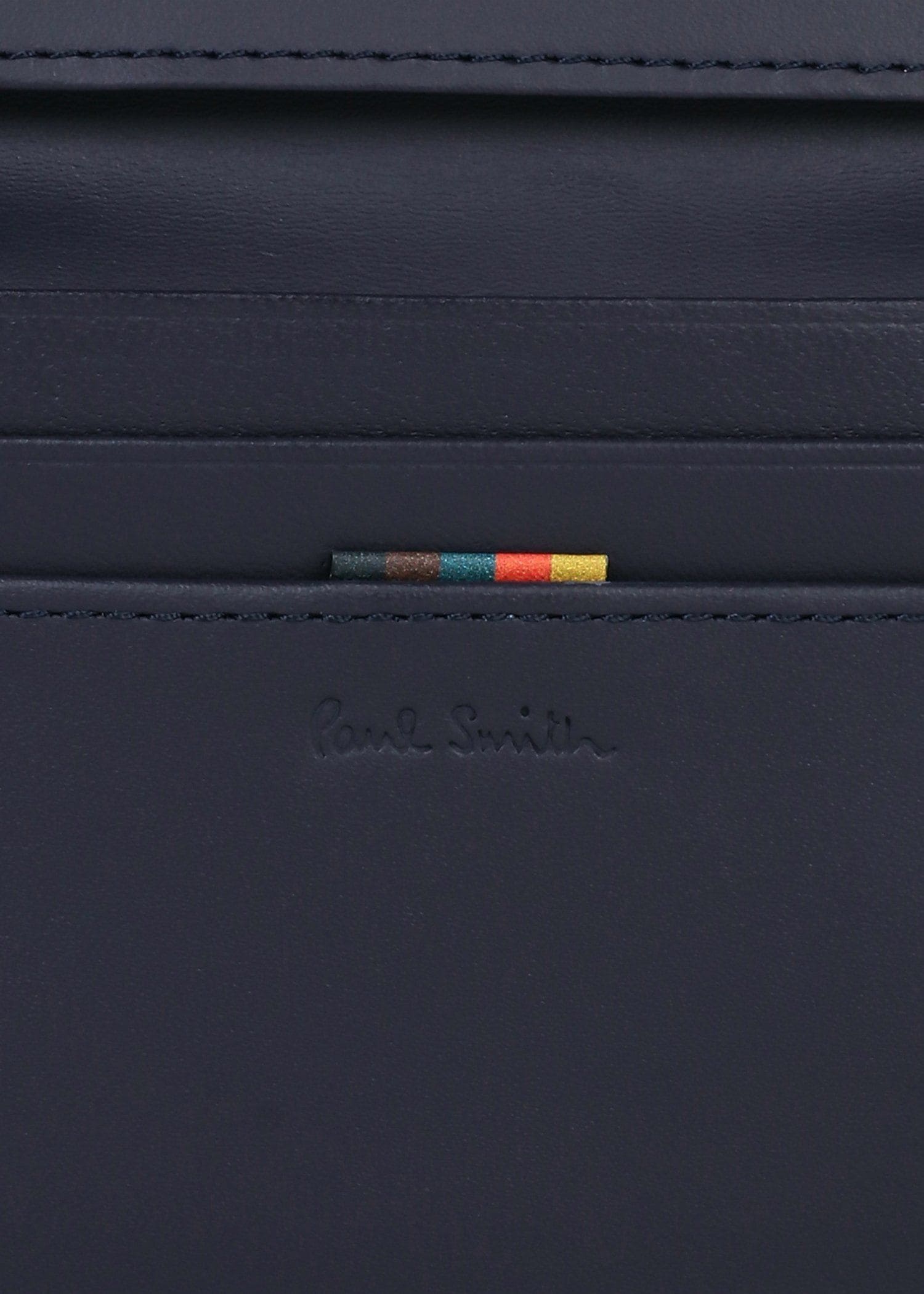 ハイライトステッチ パスケース（ネイビー） ｜ポール・スミス