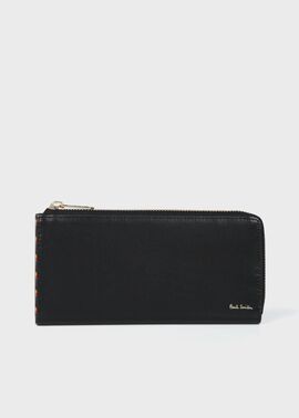 ブライトストライプトリム 長財布