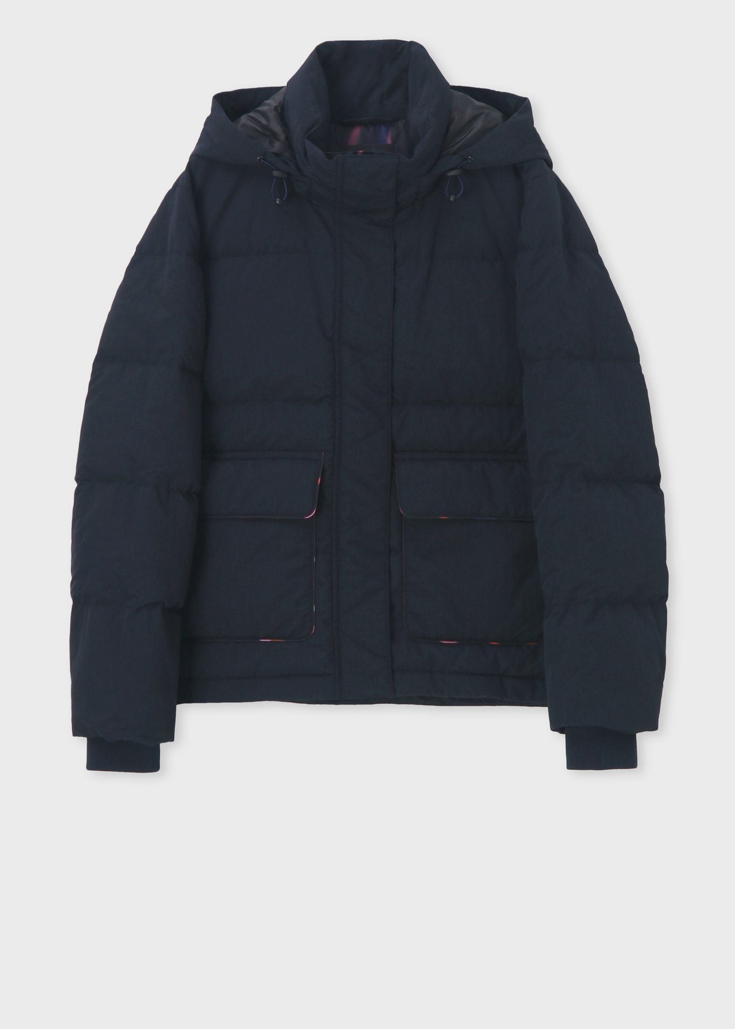 ウィメンズ タフタ ダウン ジャケット（ネイビー） ｜ポール・スミス