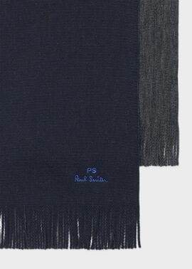 ☆未使用品☆ポールスミス  ソリッドラッセルマフラー ソリッドラッセル リバーシブル マフラー（ネイビー） ｜ポール・スミス