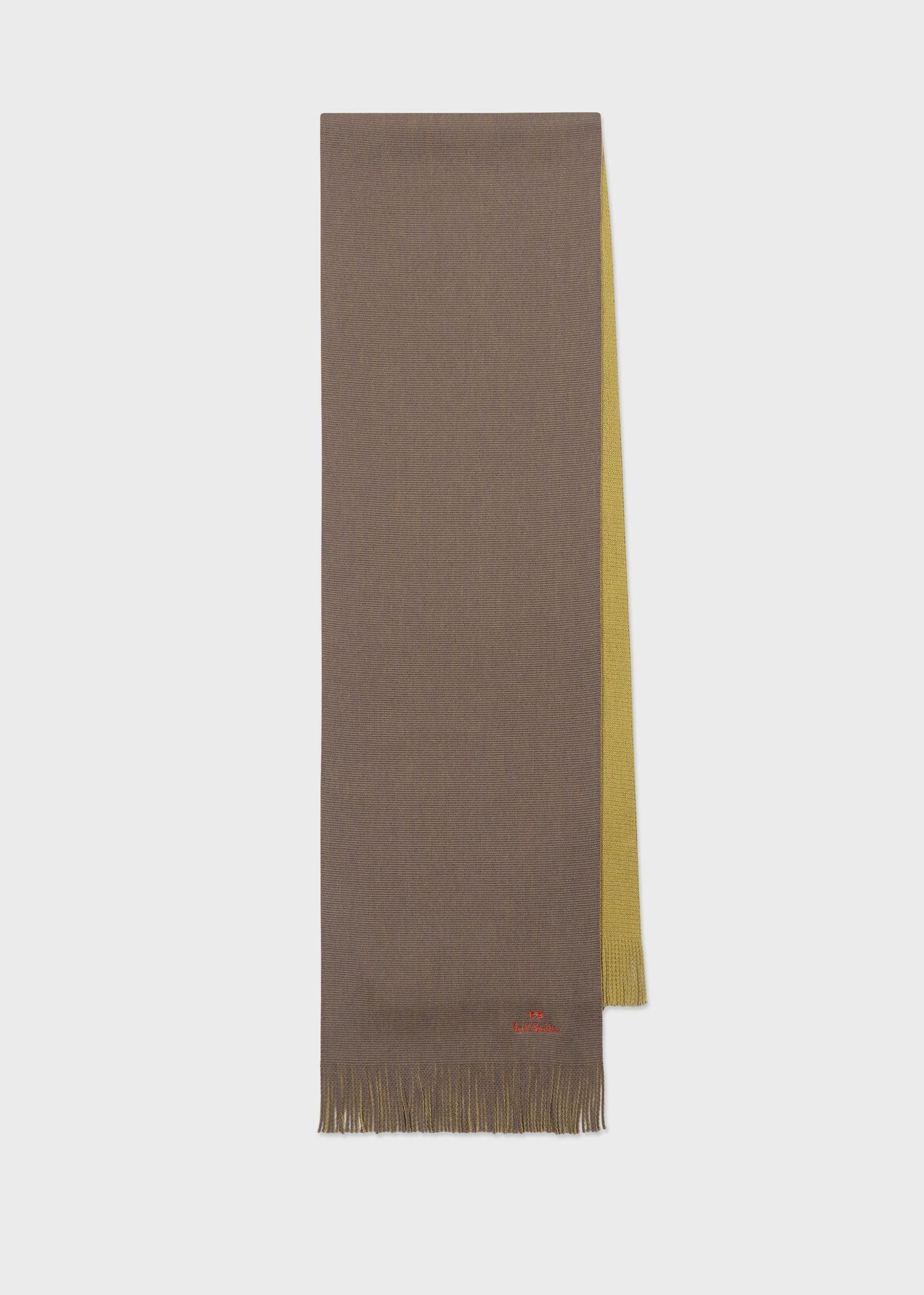 ソリッドラッセル リバーシブル マフラー（ネイビー） ｜ポール・スミス