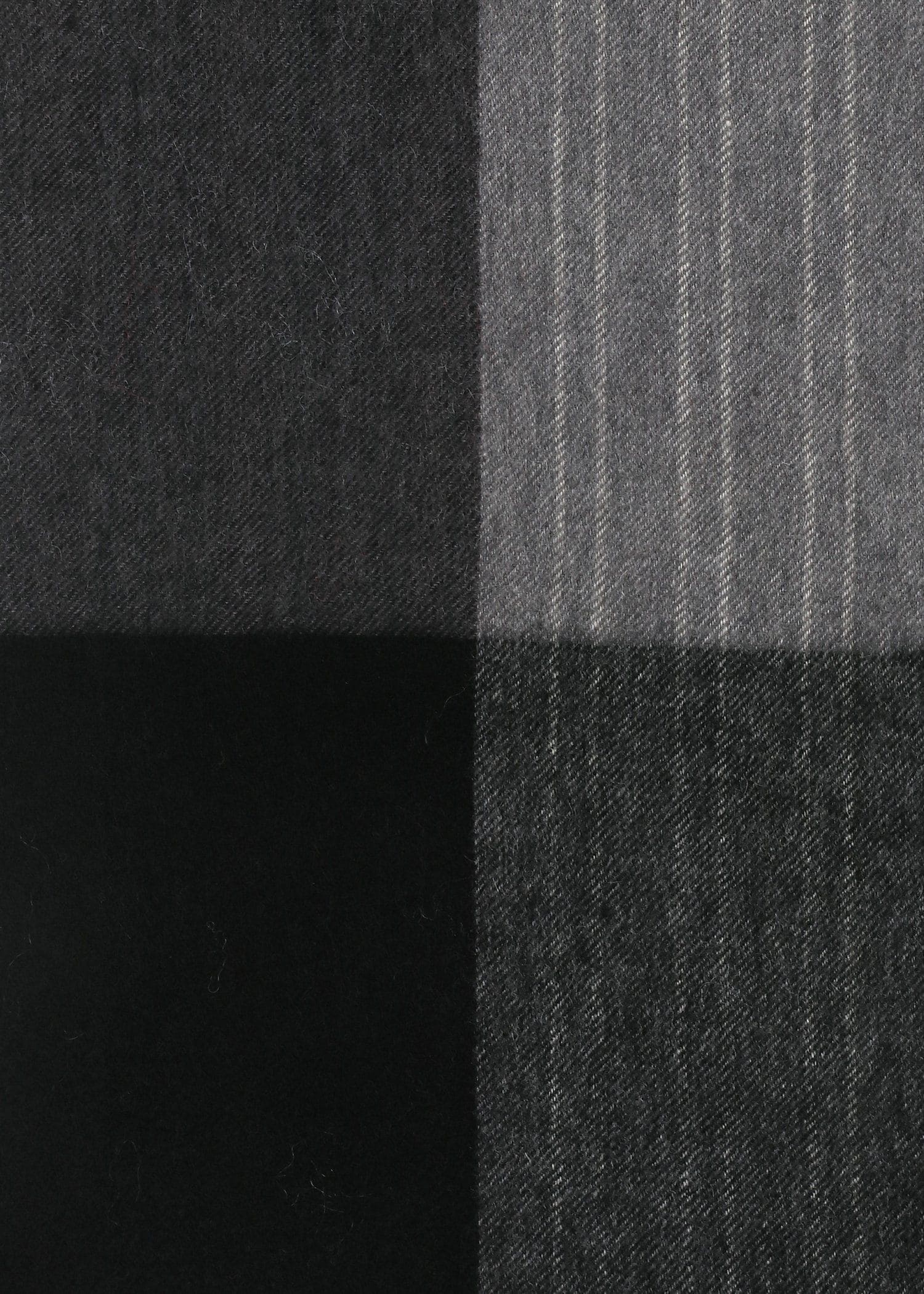 カラーブロッキング ストライプ カシミヤブレンド マフラー