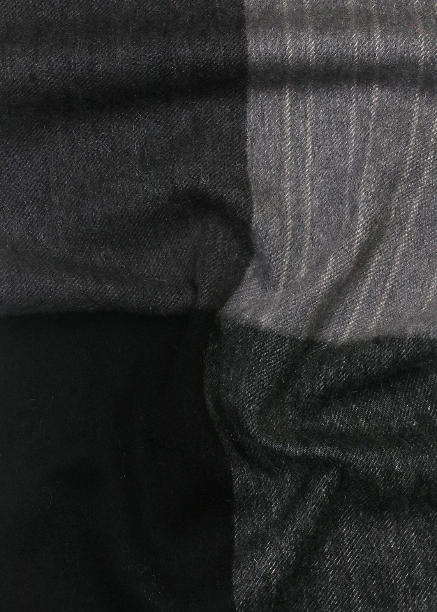 カラーブロッキング ストライプ カシミヤブレンド マフラー