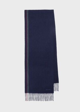 ウィメンズ スワール ライン マフラー（ネイビー） ｜ポール・スミス