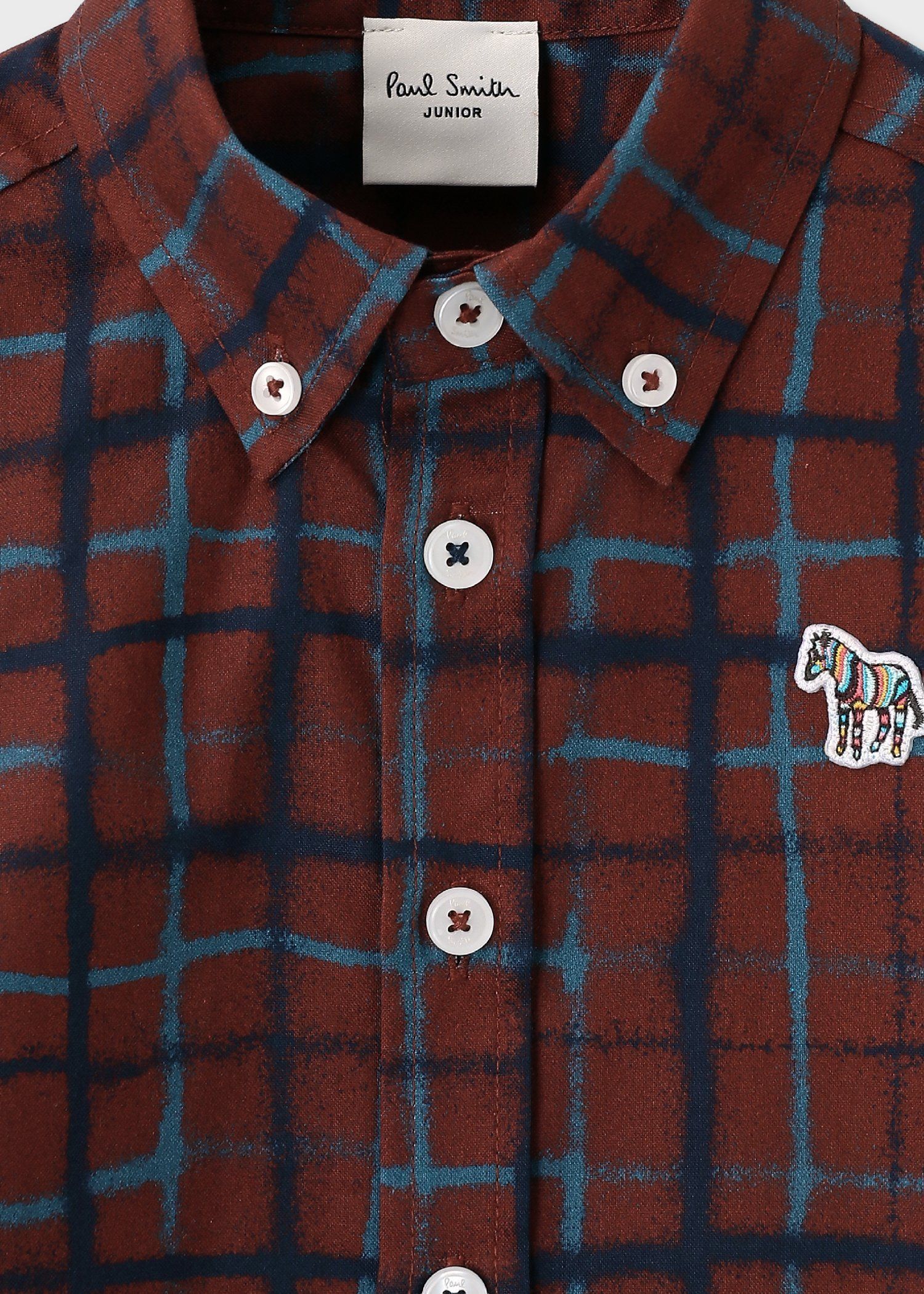 ジュニア ハンドドローイングチェック シャツ