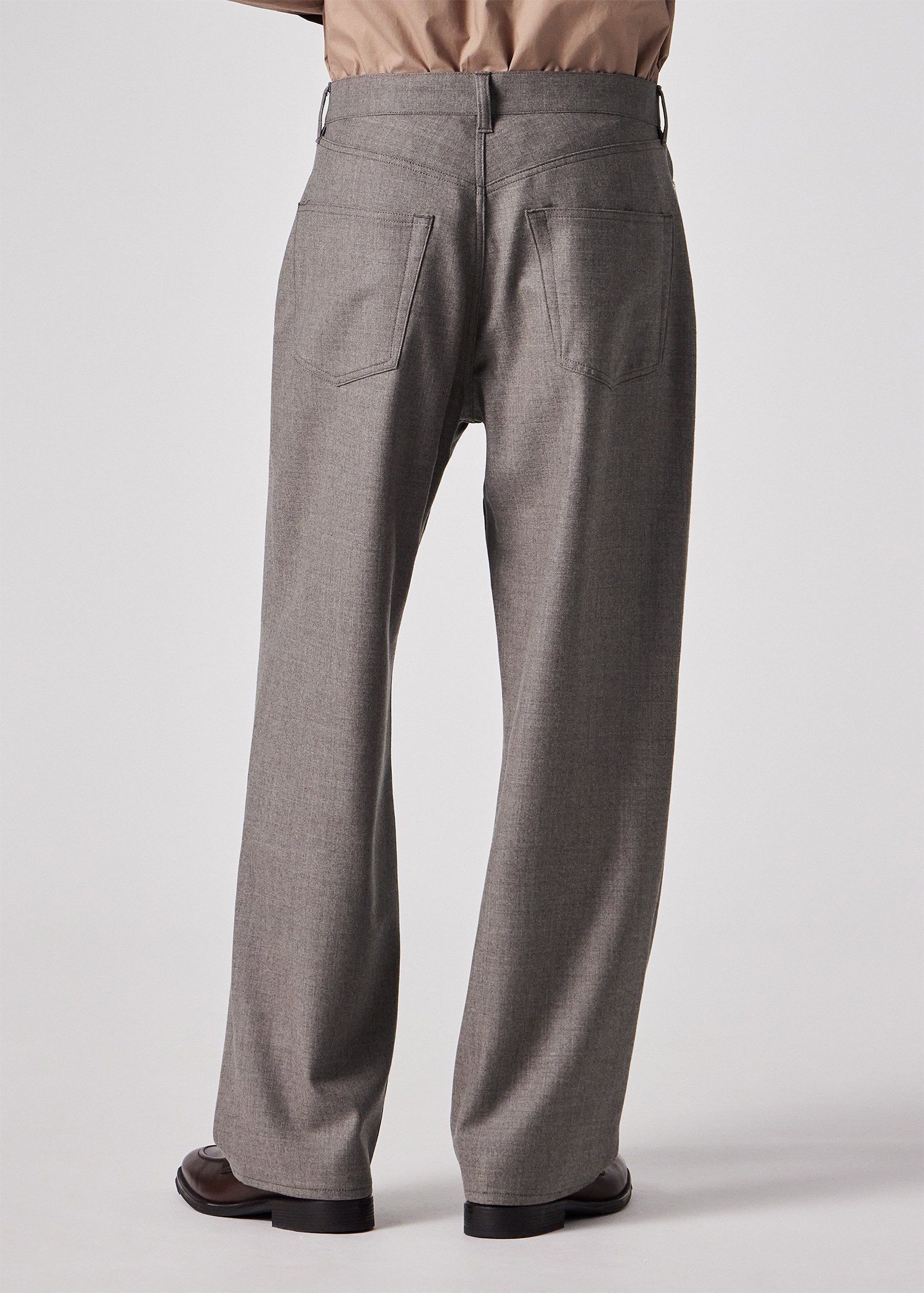 ウールストレッチ ワイドストレートパンツ ｜ポール・スミス