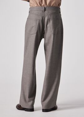 ウールストレッチ ワイドストレートパンツ ｜ポール・スミス