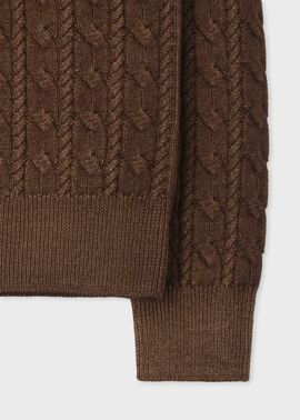 メランジダイ タートルネックニット（ダークブラウン） ｜ポール・スミス