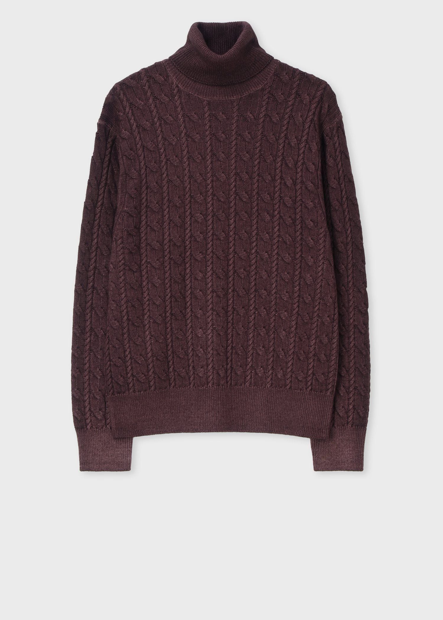 メランジダイ タートルネックニット（ボルドー） ｜ポール・スミス