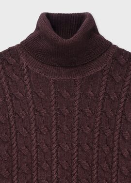 メランジダイ タートルネックニット（ボルドー） ｜ポール・スミス