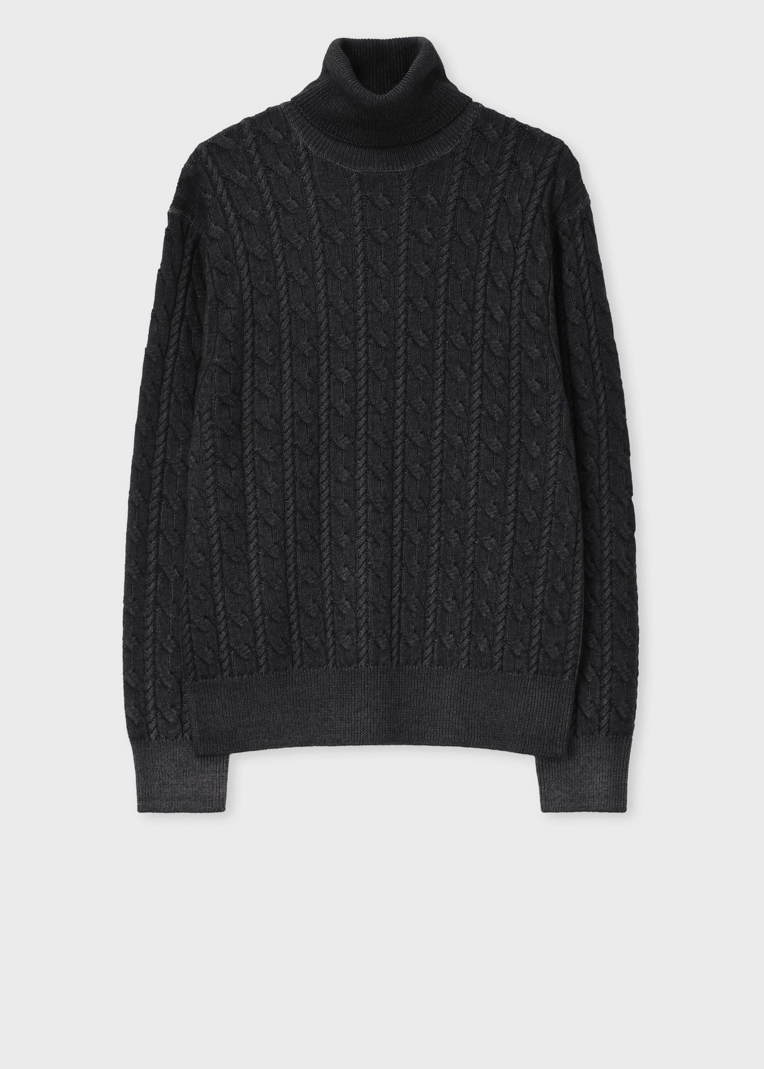 新品未使用 Paul Smith コレクション タートルネックセーター Lサイズ メランジダイ タートルネックニット（スミクロ） ｜ポール・スミス