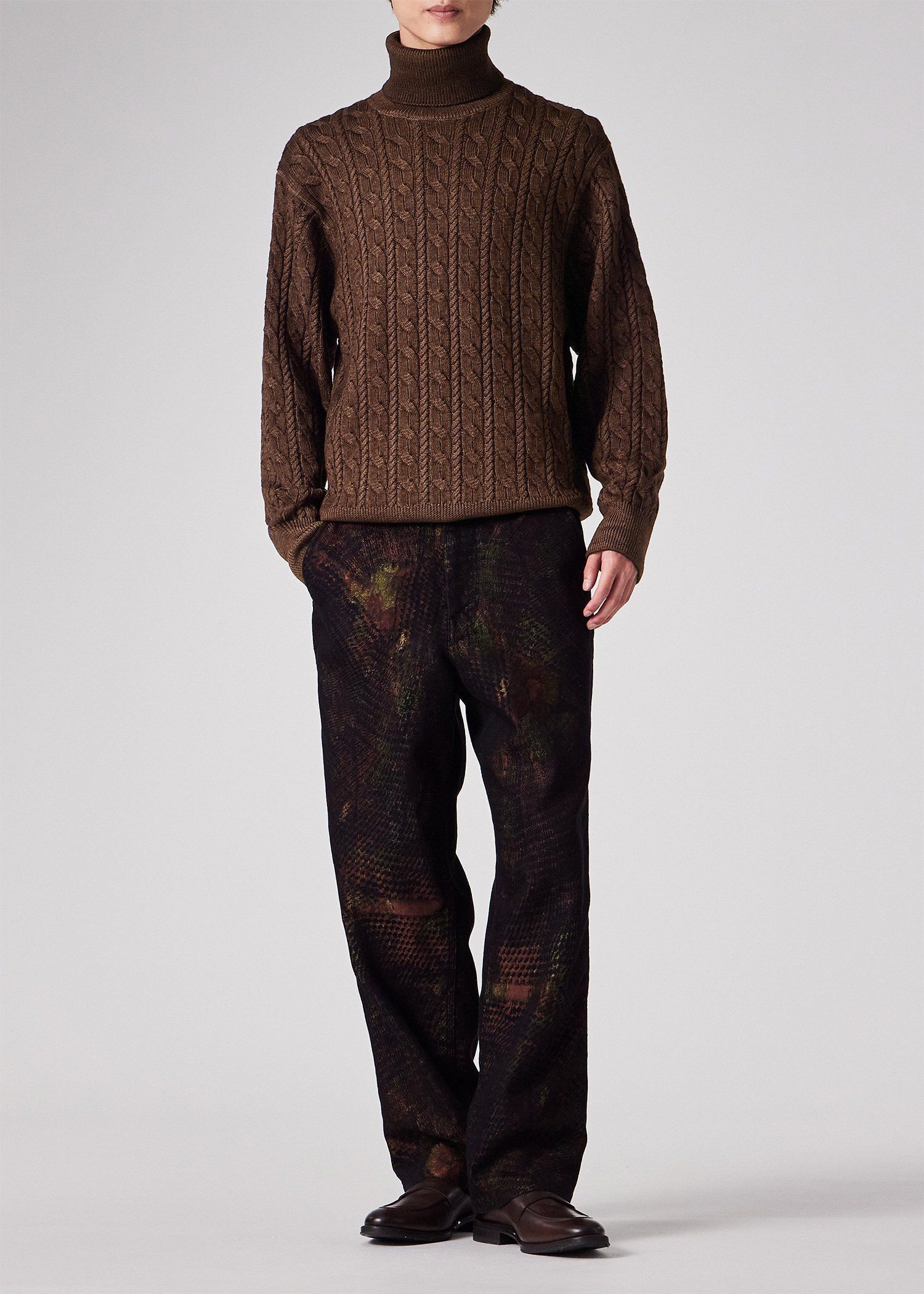 新品未使用 Paul Smith コレクション タートルネックセーター Lサイズ Paul Smith】タートルネックニット シグネチャーストライプ (Paul