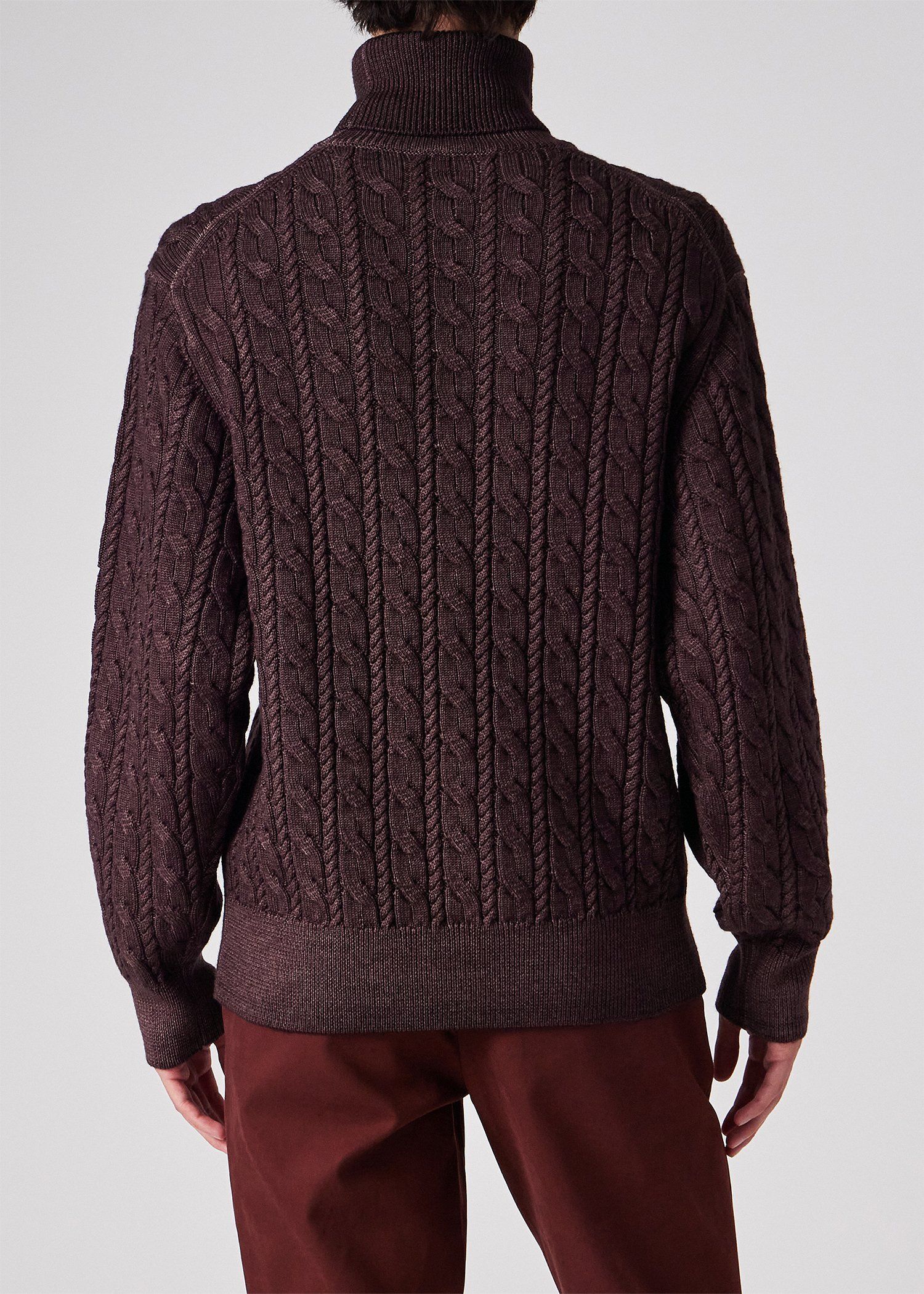 メランジダイ タートルネックニット（ボルドー） ｜ポール・スミス