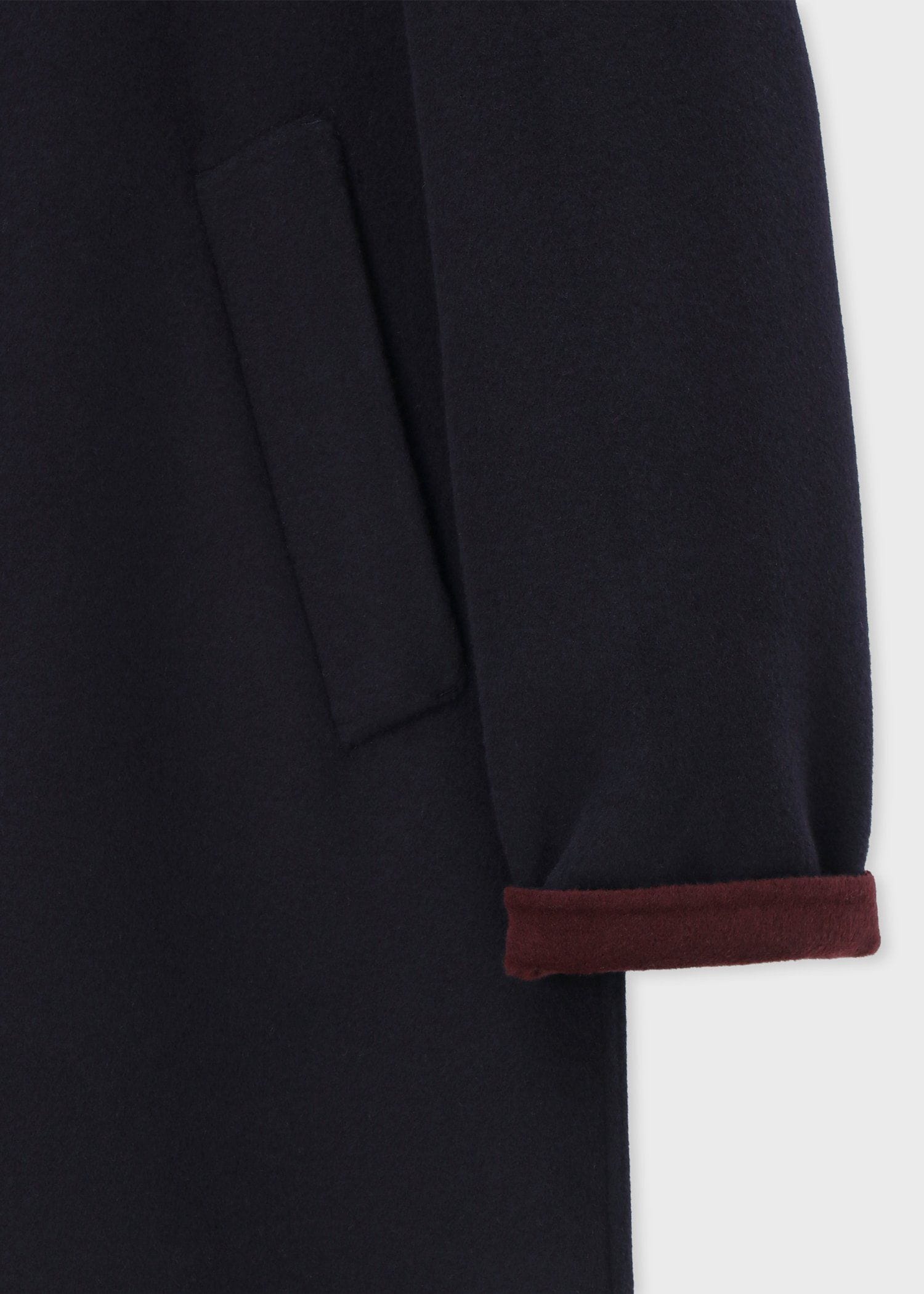 ウールビーバー ダブルフェイス ステンカラーコート