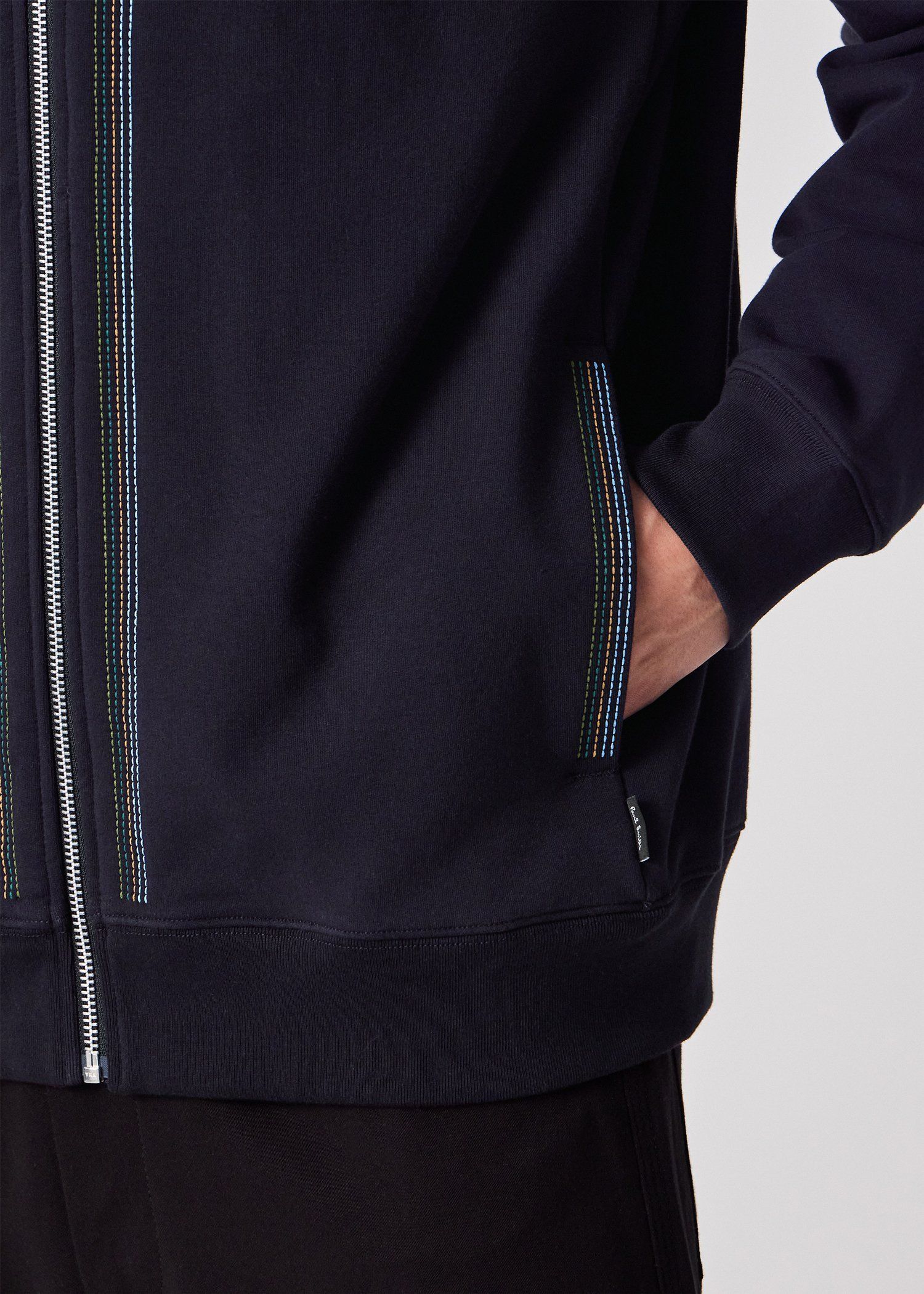 カラーストライプステッチ トラックジャケット