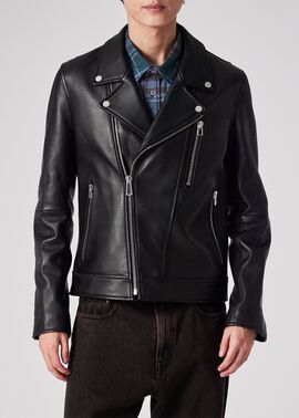 シープスキン ダブルライダースジャケット ｜ポール・スミス