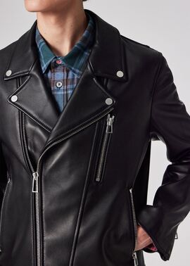 シープスキン ダブルライダースジャケット ｜ポール・スミス