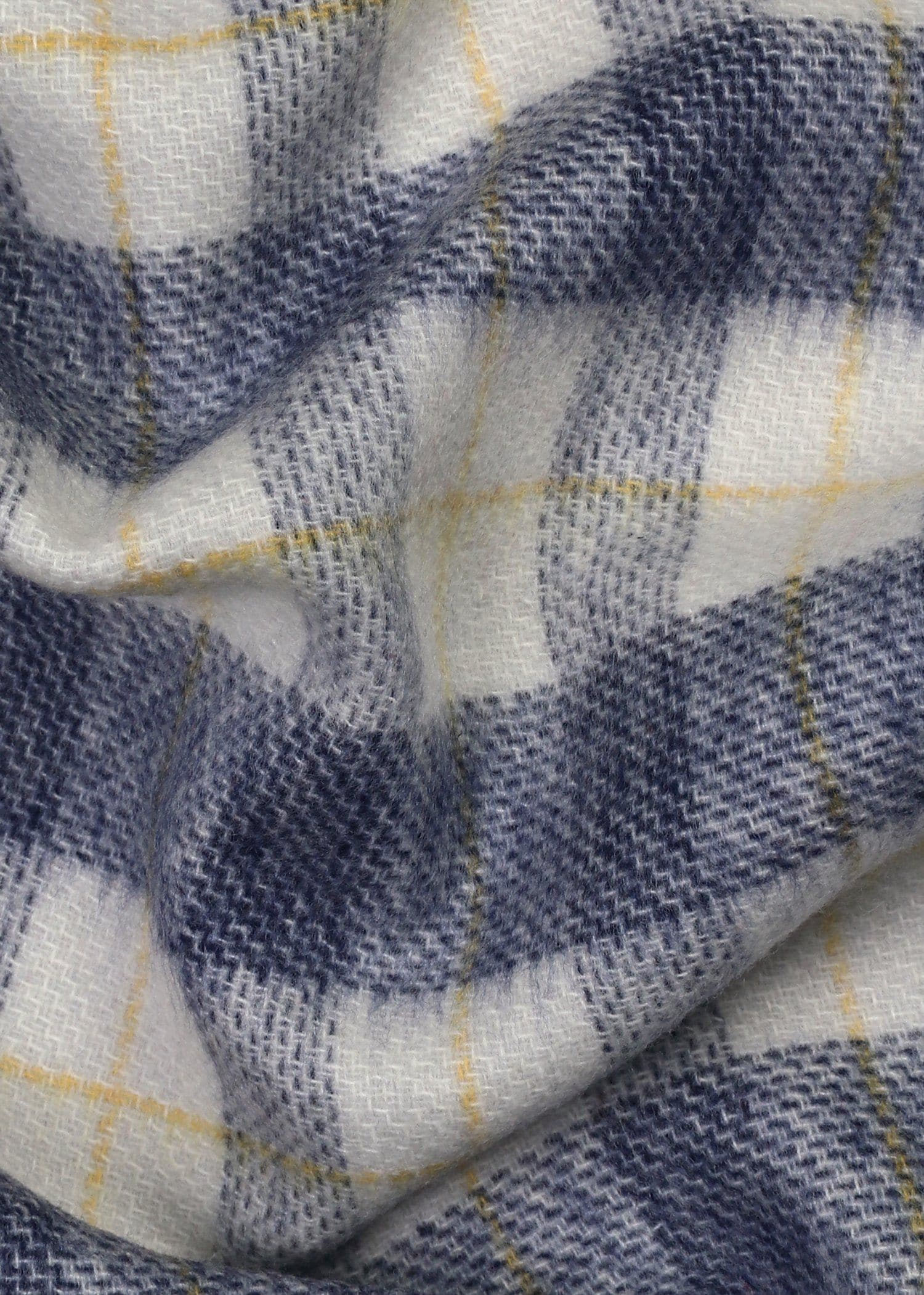 ウィメンズ オンブレ リバーシブル チェック マフラー（ネイビー