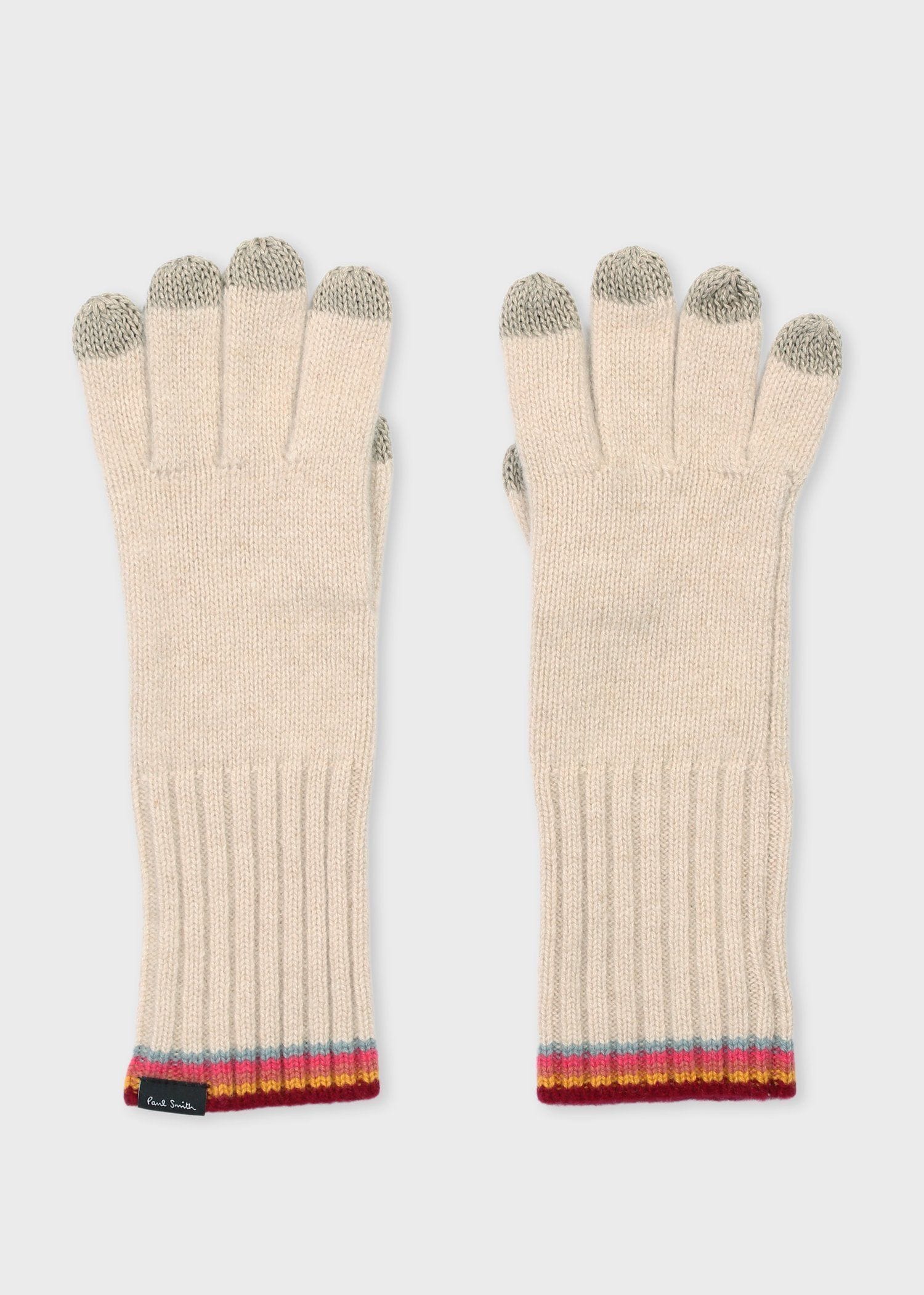 ウィメンズ ストライプ リブニット グローブ