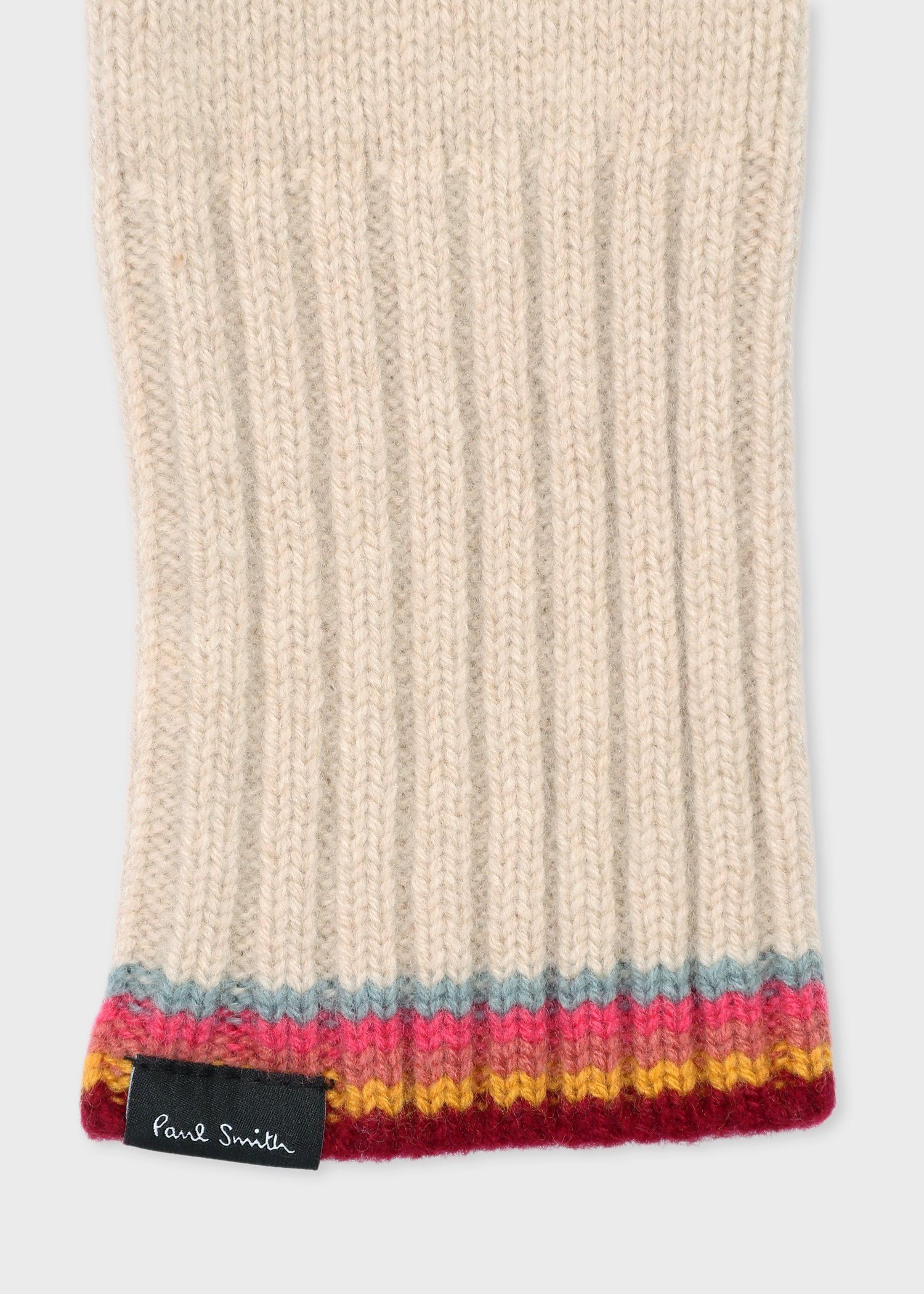 ウィメンズ ストライプ リブニット グローブ