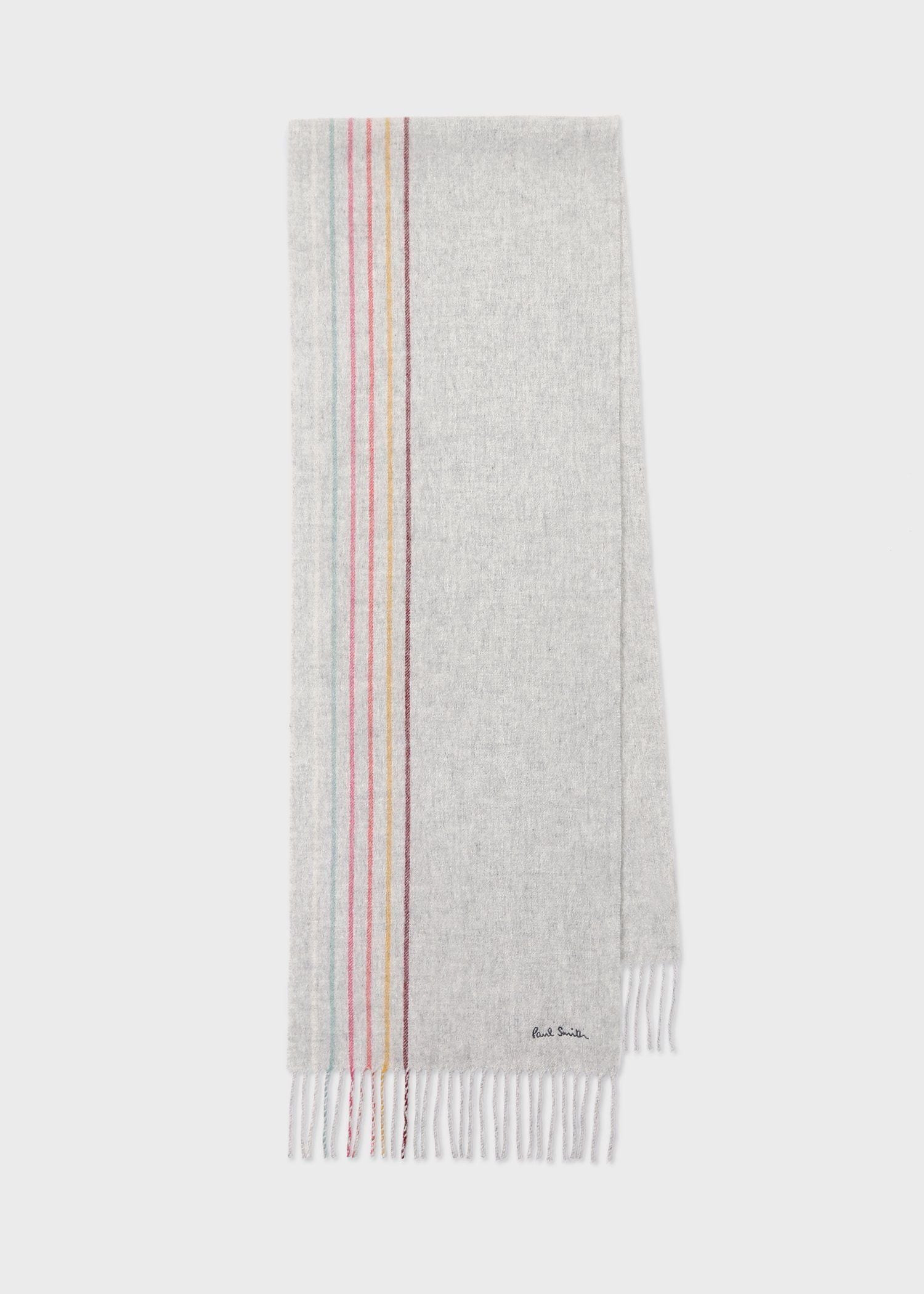 ウィメンズ スワール ライン マフラー（ライトグレー） ｜ポール・スミス
