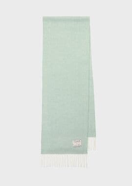 ウィメンズ "Cropped Logo" カシミヤブレンド マフラー