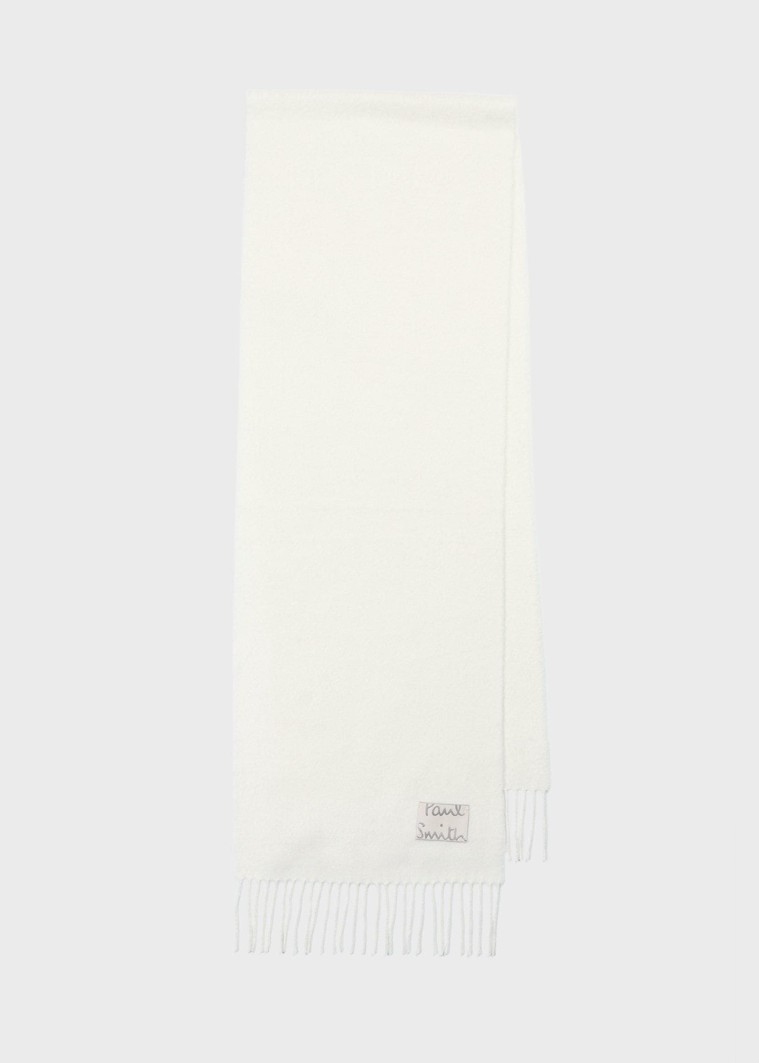 ウィメンズ "Cropped Logo" カシミヤブレンド マフラー