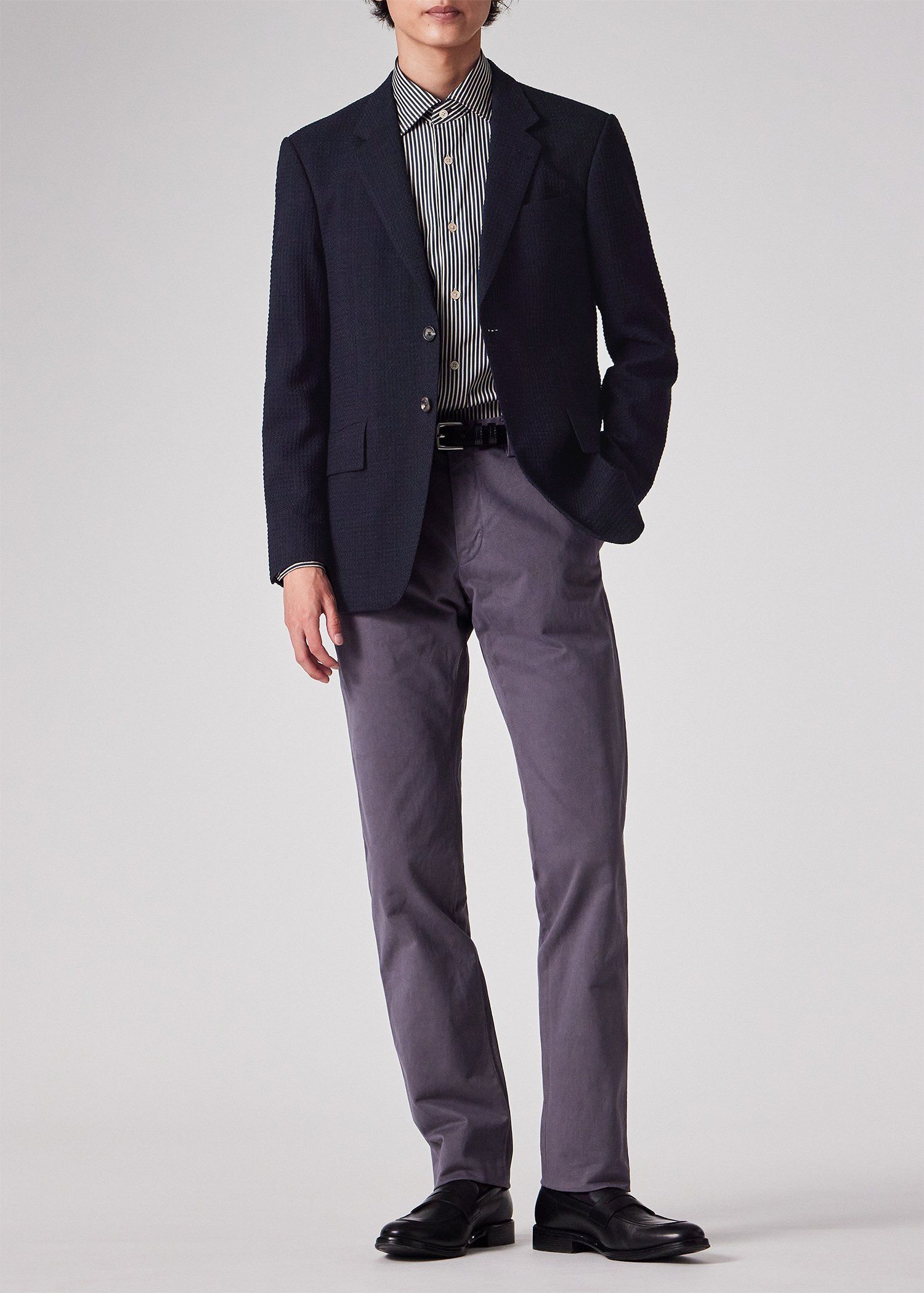 テクスチャードチェック 2B ジャケット