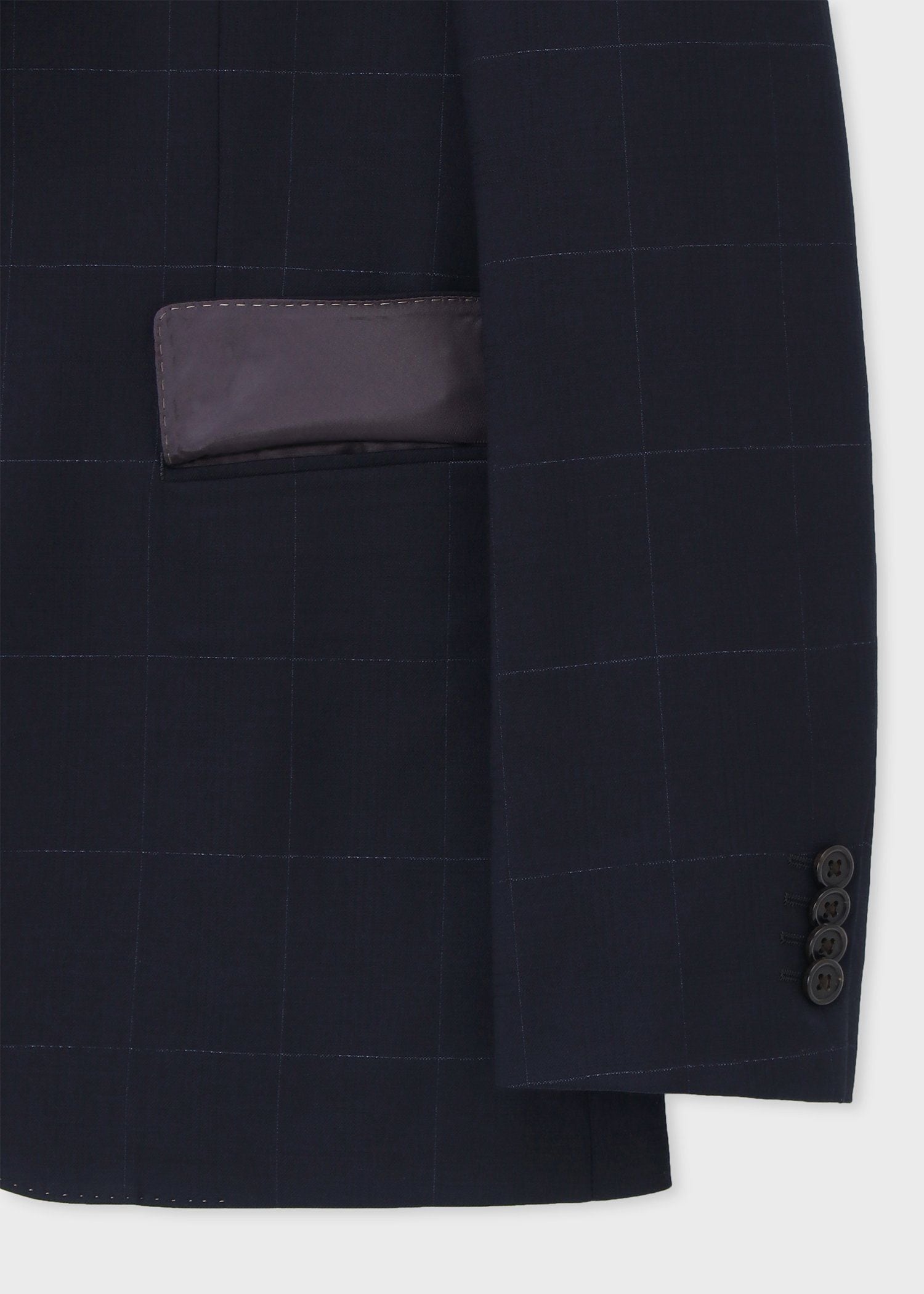 ストレッチウィンドウペーン トラベルスーツ（ネイビー） ｜ポール・スミス