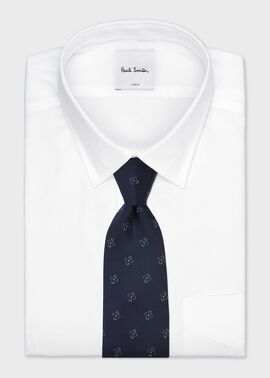 フラワーモチーフ タイ（ネイビー） ｜ポール・スミス