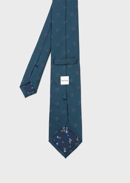 フラワーモチーフ タイ（ダークグリーン） ｜ポール・スミス