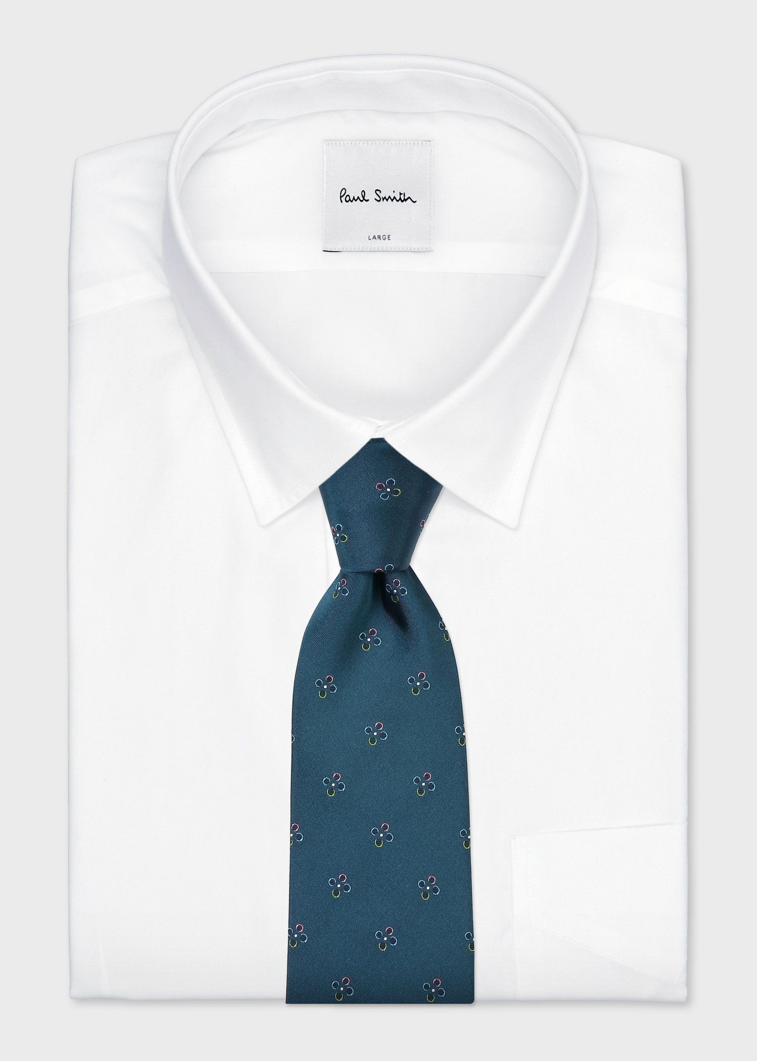 フラワーモチーフ タイ（ダークグリーン） ｜ポール・スミス