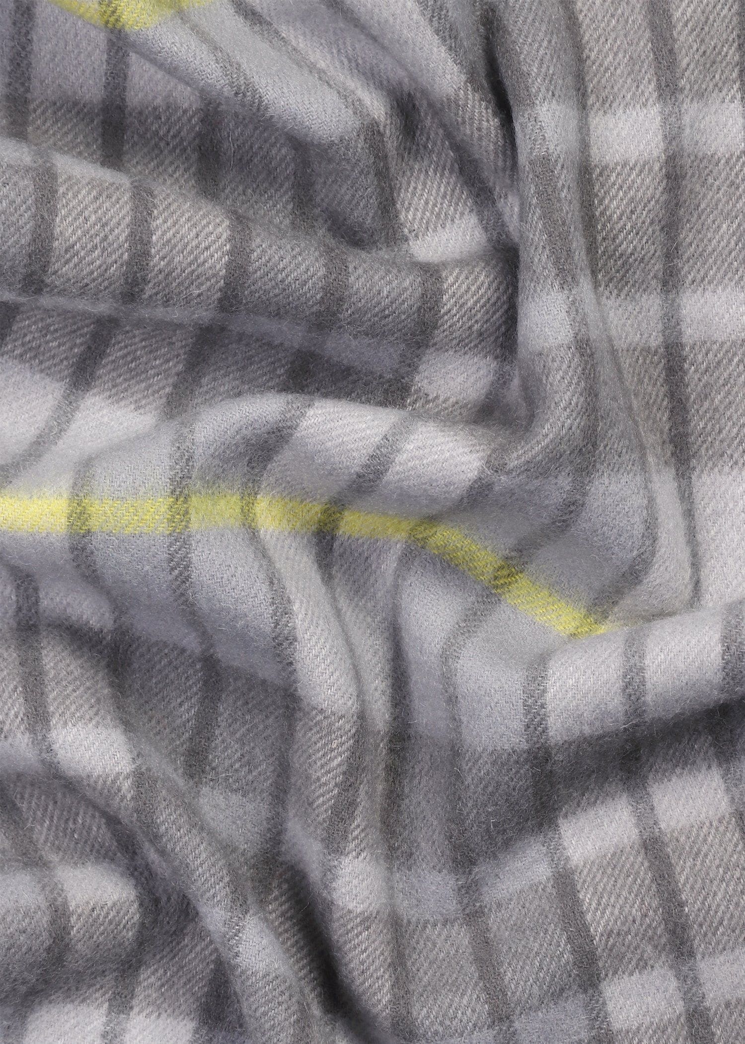 モノトーンチェック カシミヤブレンド マフラー