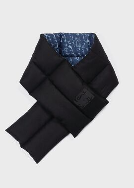 "Cropped Logo" リバーシブル パフマフラー