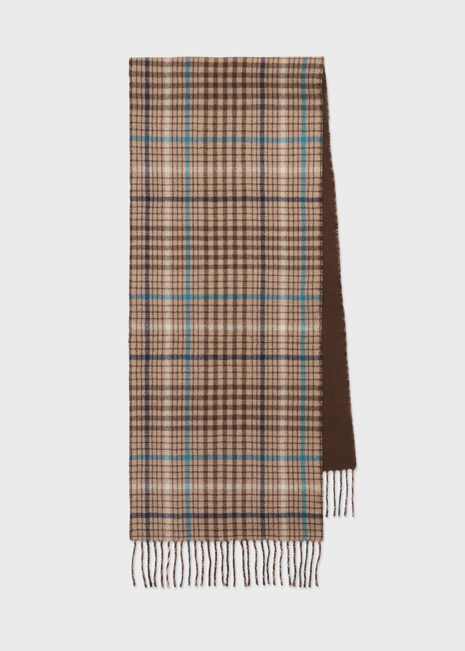 リバーシブル チェック マフラー