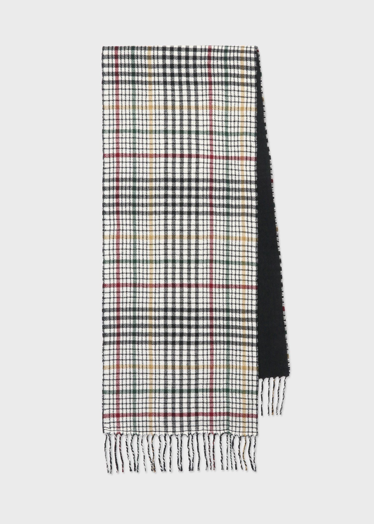 リバーシブル チェック マフラー