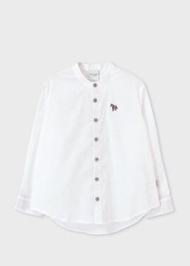 ジュニア バンドカラー シャツ