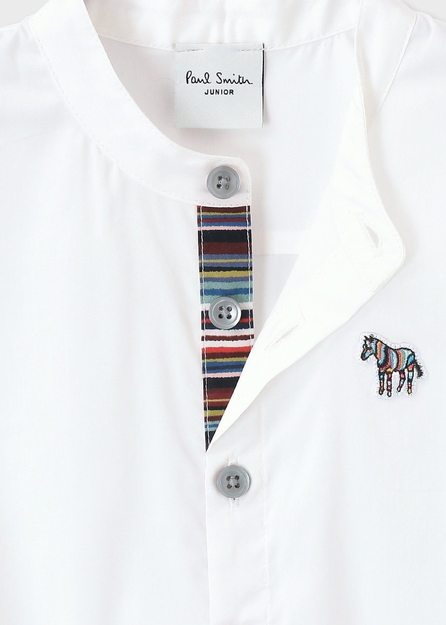 ジュニア バンドカラー シャツ