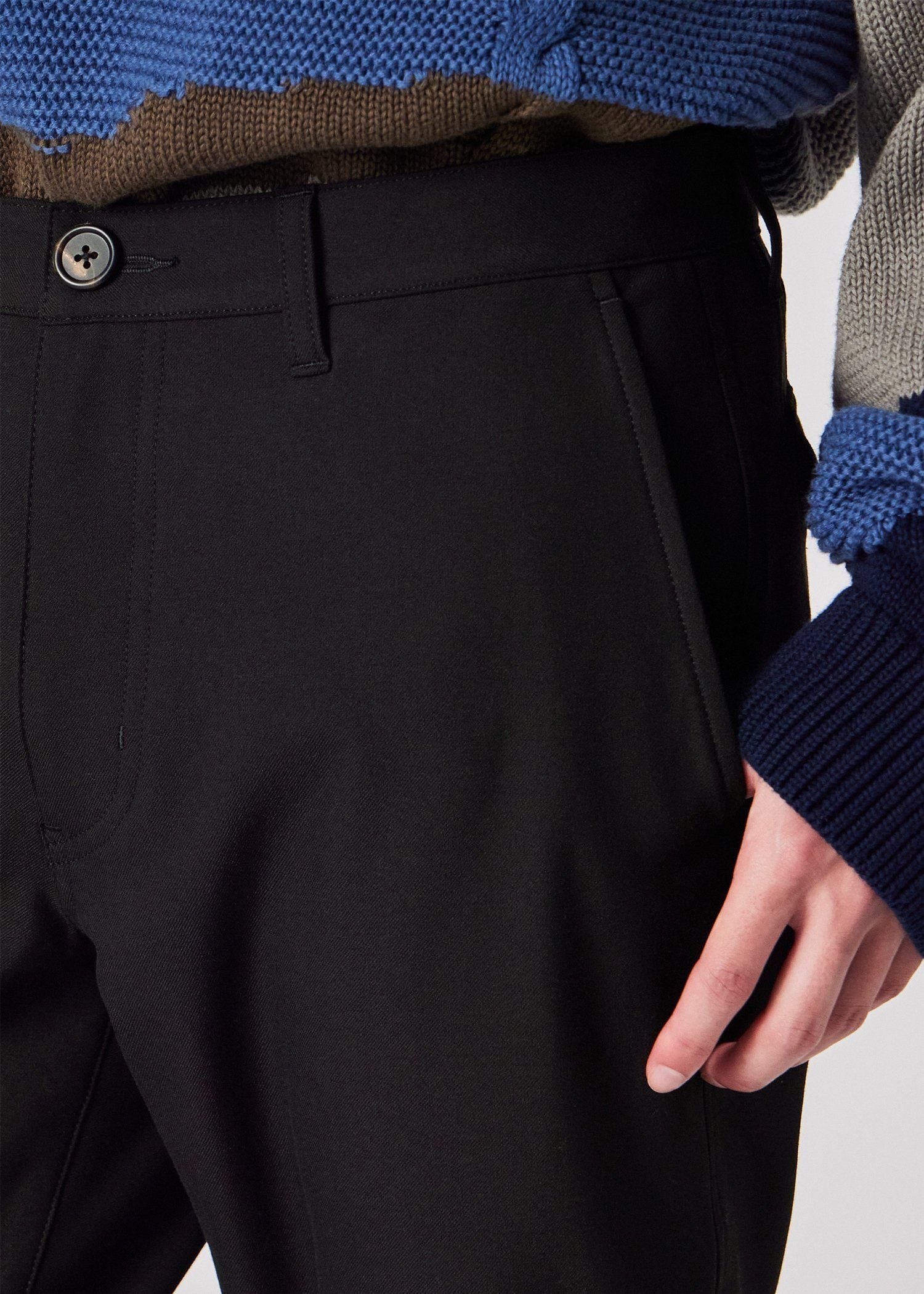 ストレッチツイル テーパードトラウザーズ