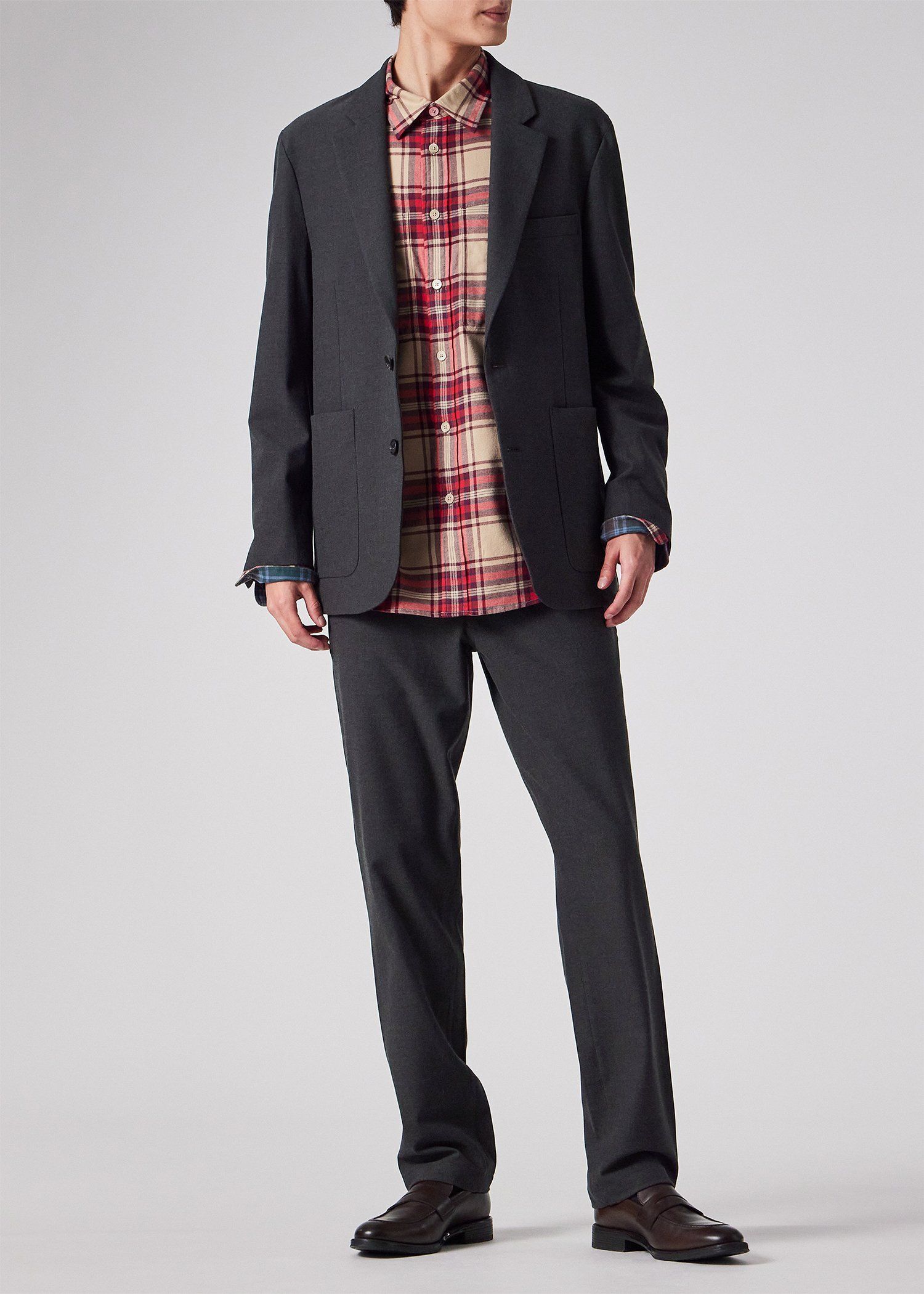 ストレッチツイル テーパードトラウザーズ