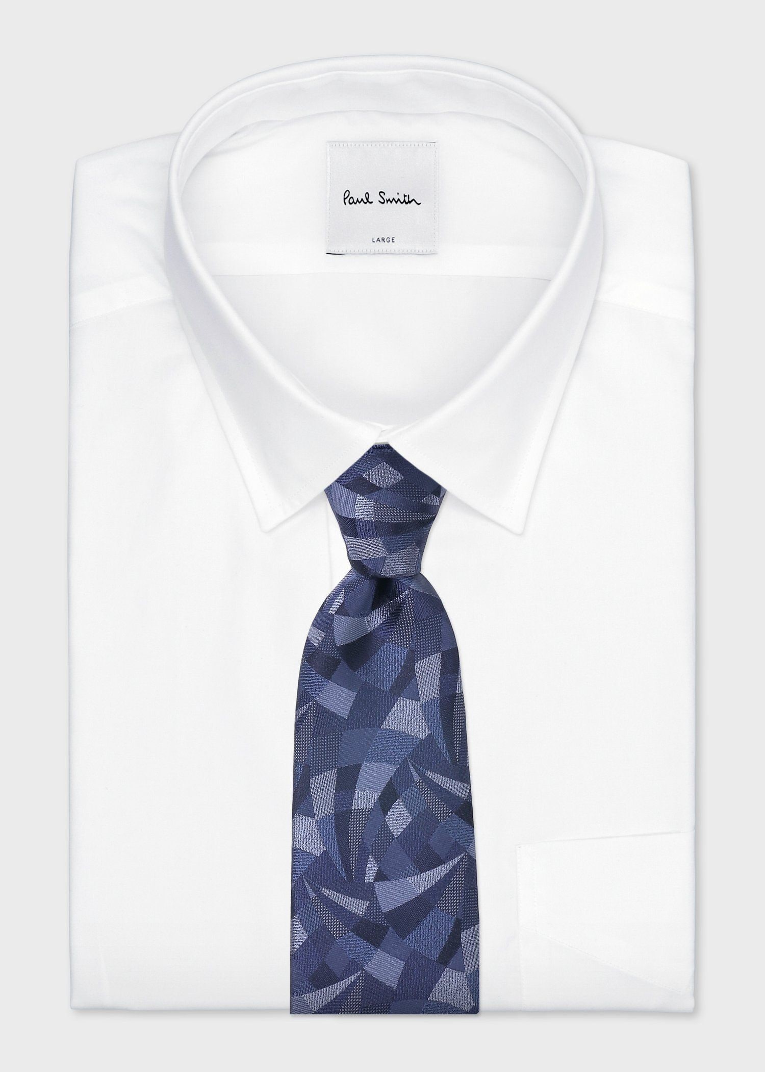 ジャカード ジオメトリック タイ 