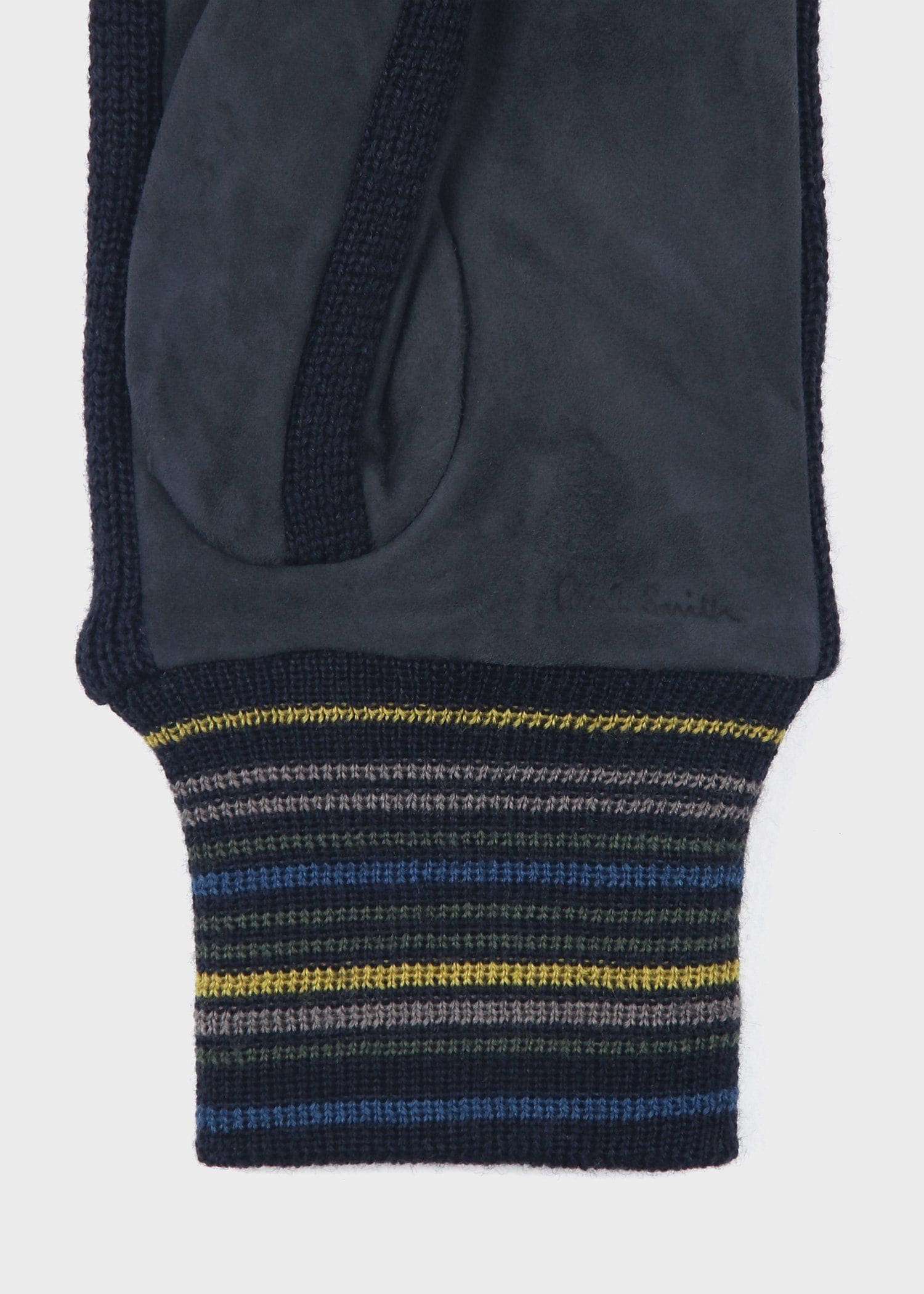 マルチボーダーリブ スウェードグローブ