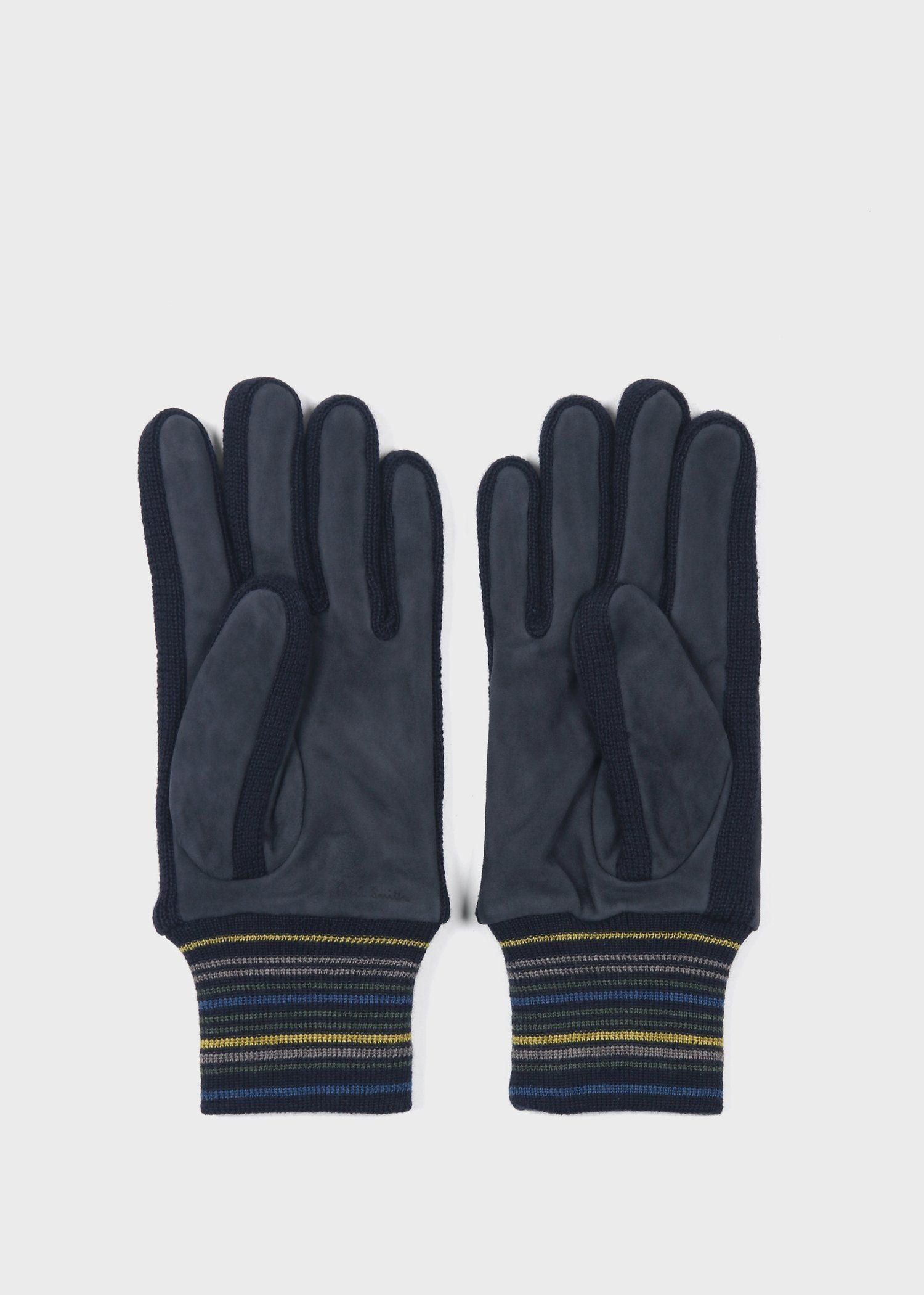 マルチボーダーリブ スウェードグローブ