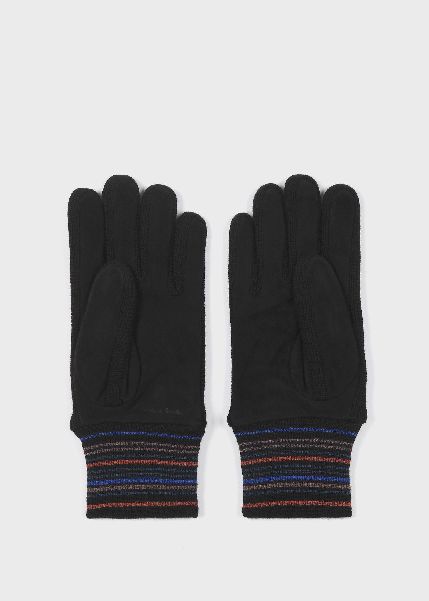 マルチボーダーリブ スウェードグローブ